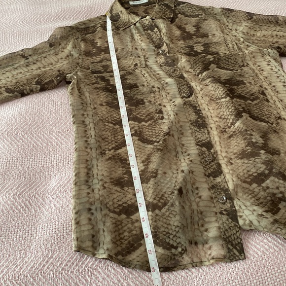 Equipment Sheer Snakeskin Blouse - Picture 9 of 10